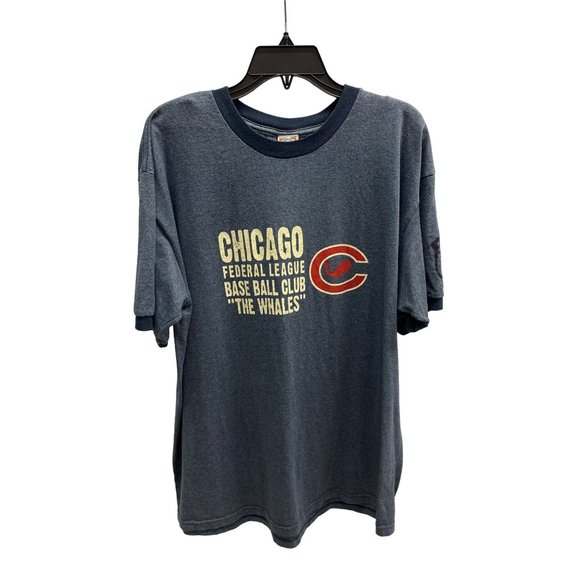 Ebbets Field Flannels Chicago Whales Federal League T-Shirt Cubs XL - Picture 1 of 5